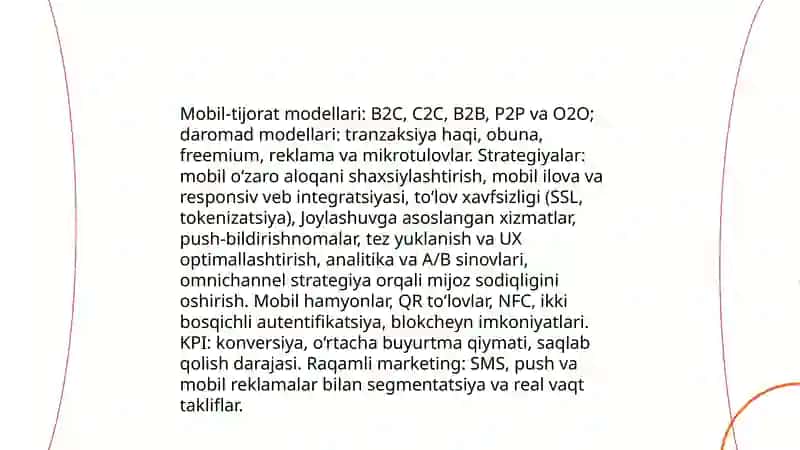 Elektron biznes va Mobil-tijorat 4