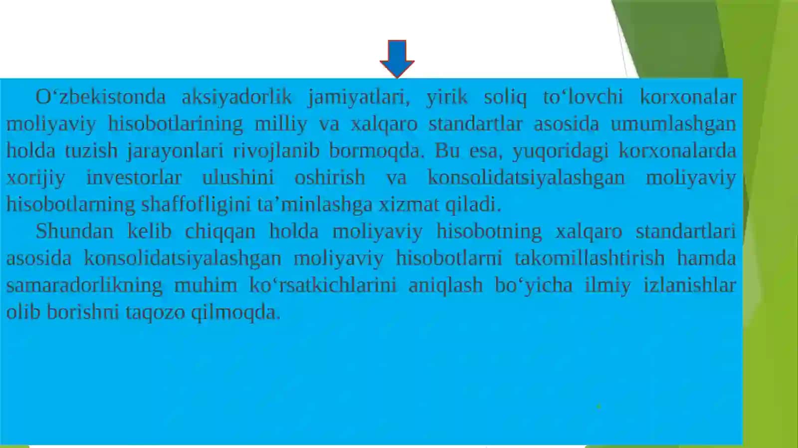 KONSOLIDАTSIYALАSHGАN MOLIYAVIY HISOBOT 4