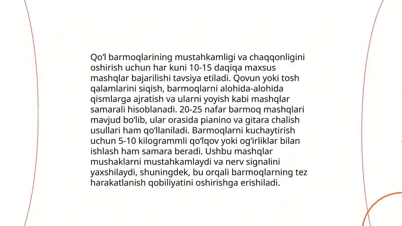 Mayda motorikani rivojlantirish 4