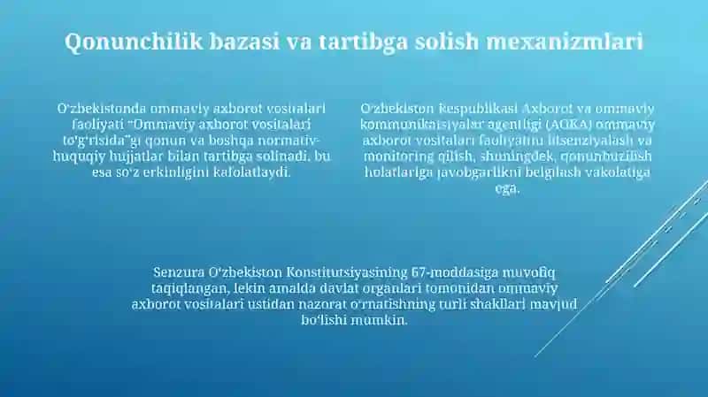 O'zbekistonda Ommaviy Axborot Vositalarining Rivojlanishi 4