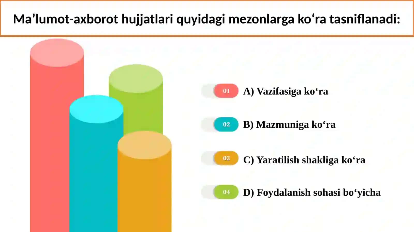 Ma’lumot- axborot hujjatlari 4
