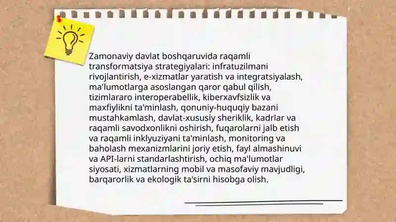 Elektron Hukumat. Zamonaviy Davlat boshqaruvi 4