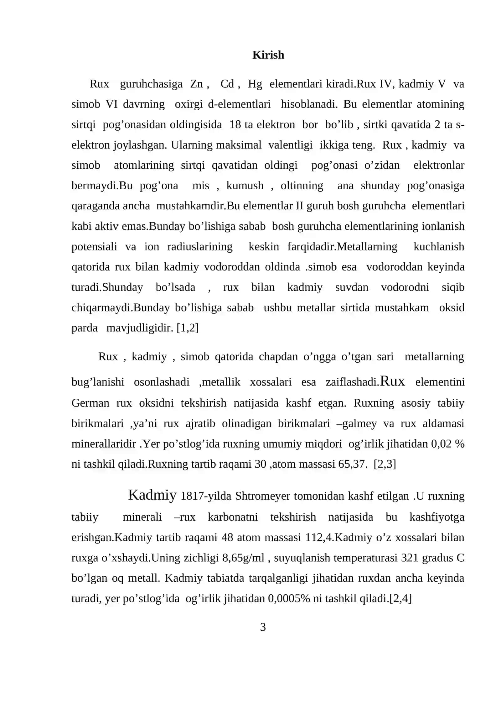 Rux sulfat tuzining olinishi va xossalari 4