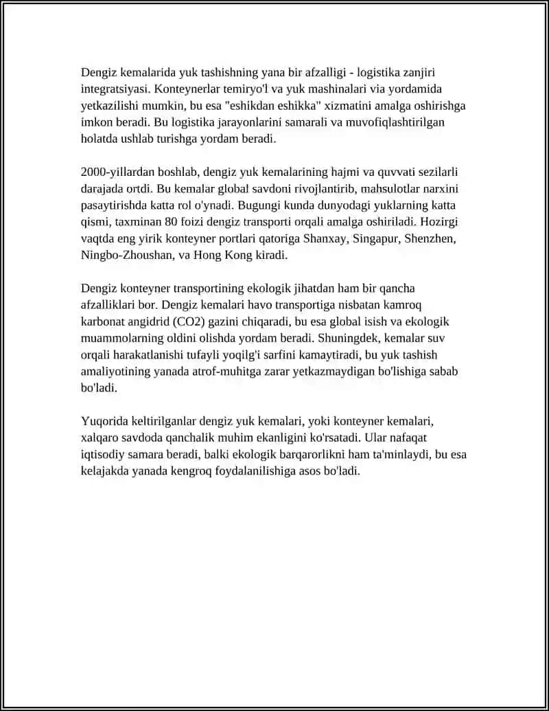 Dengiz yuk kemalari (konteyner kemalari) 4