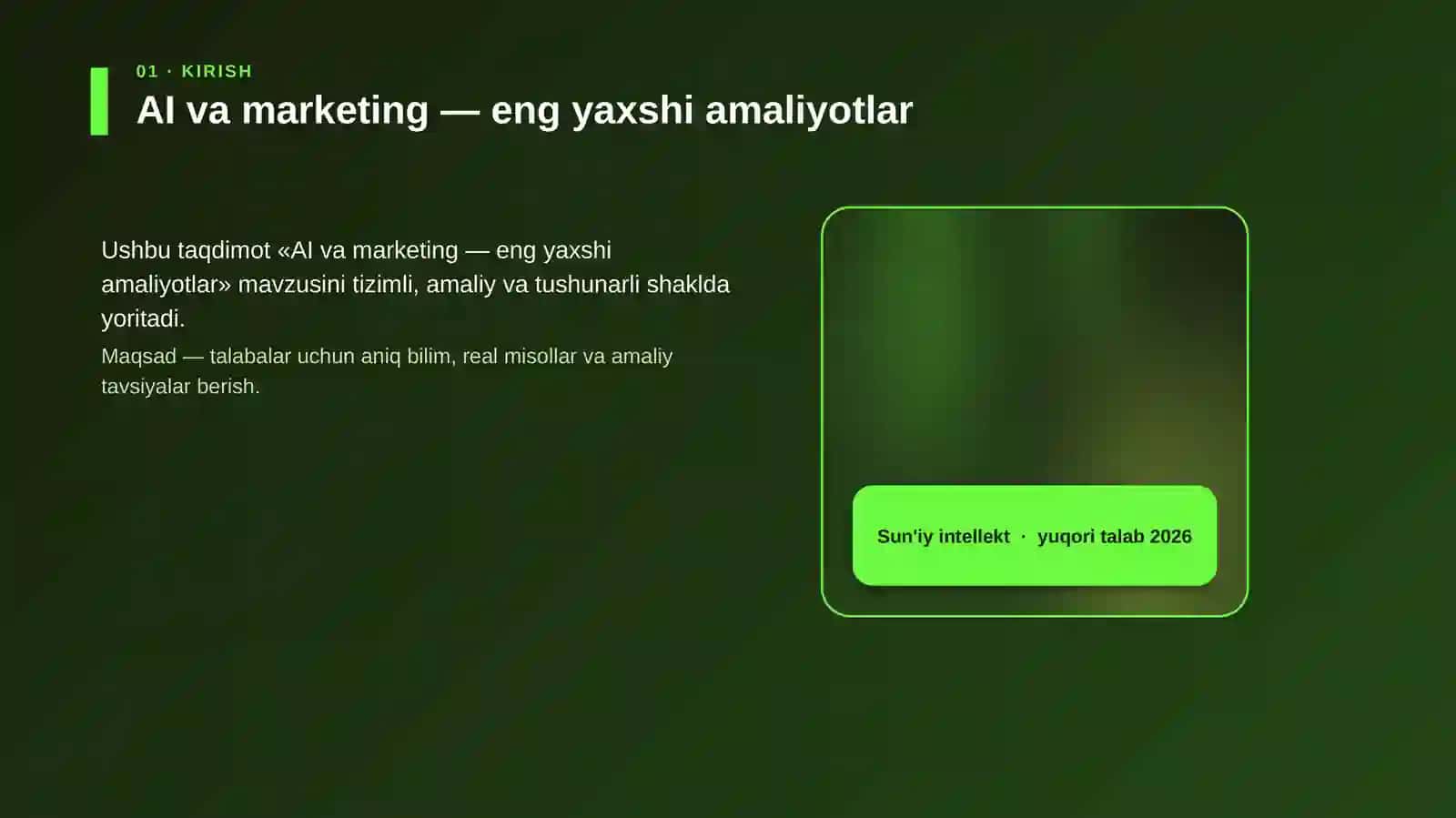 AI va marketing — eng yaxshi amaliyotlar 4