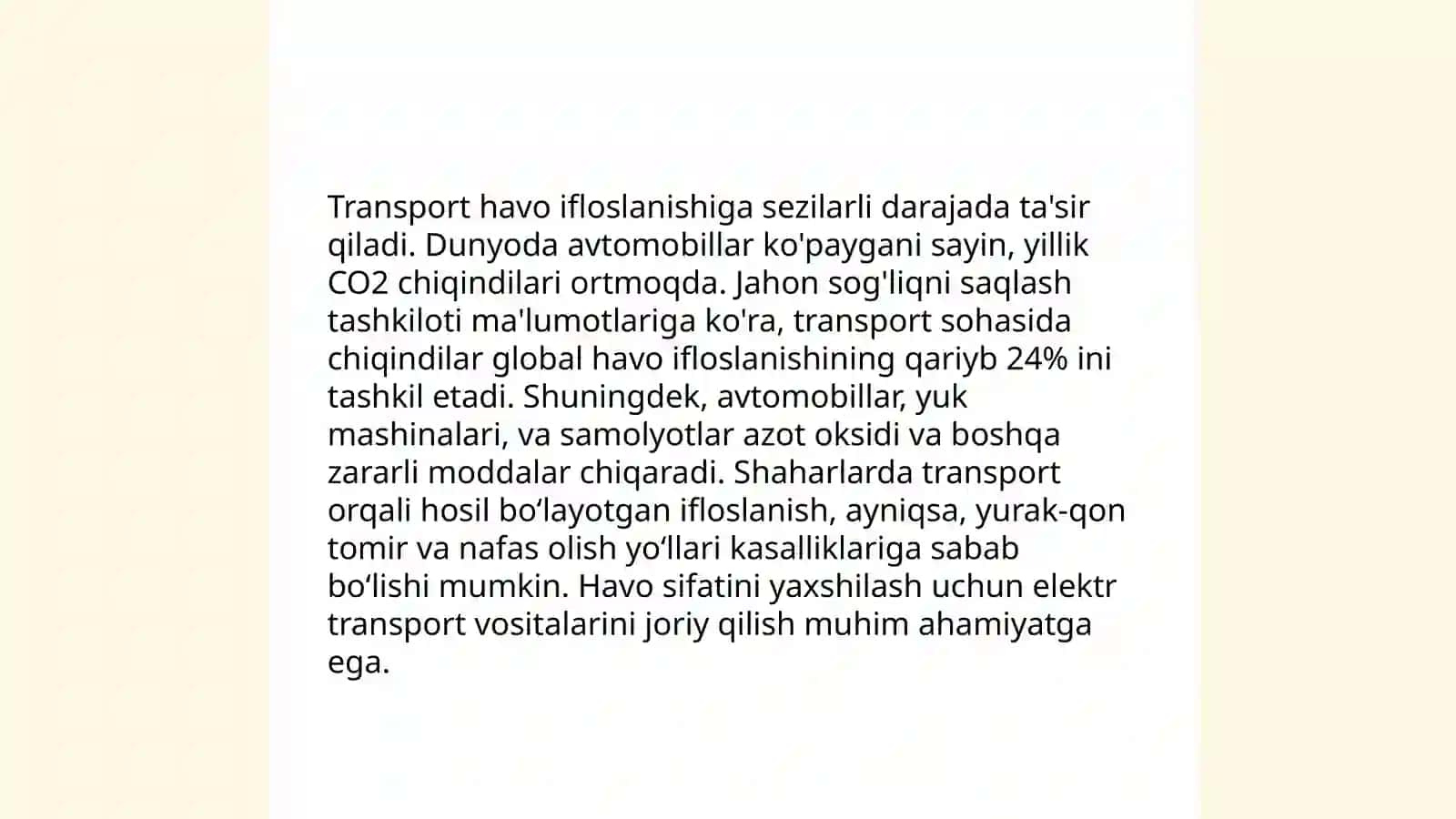 Transport va atrof muxit 4