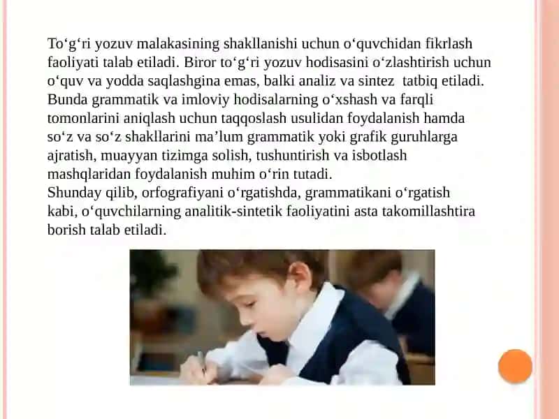 Imloviy malaka va diktant turlari 4