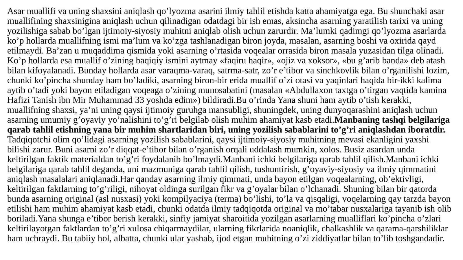 Tarixiy manbalarni aniqlash, tanlash va tahlil etish 4