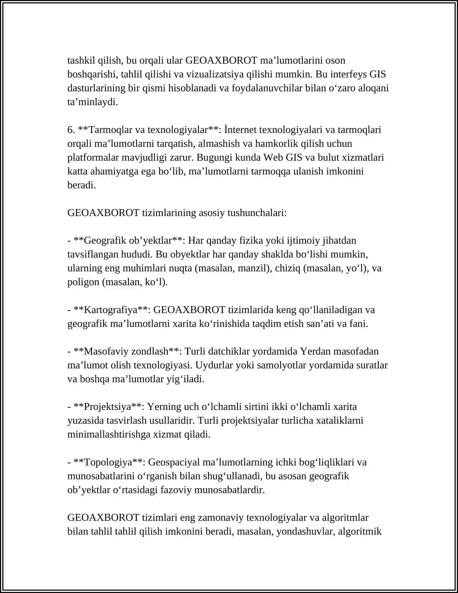 GEOAXBOROT AXBOROT TIZIMLARI 4