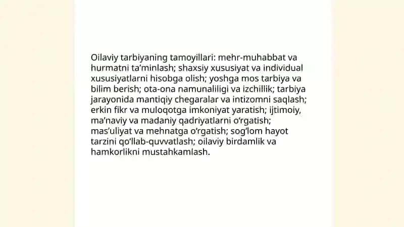 Oila tarbiyasi asoslari 4