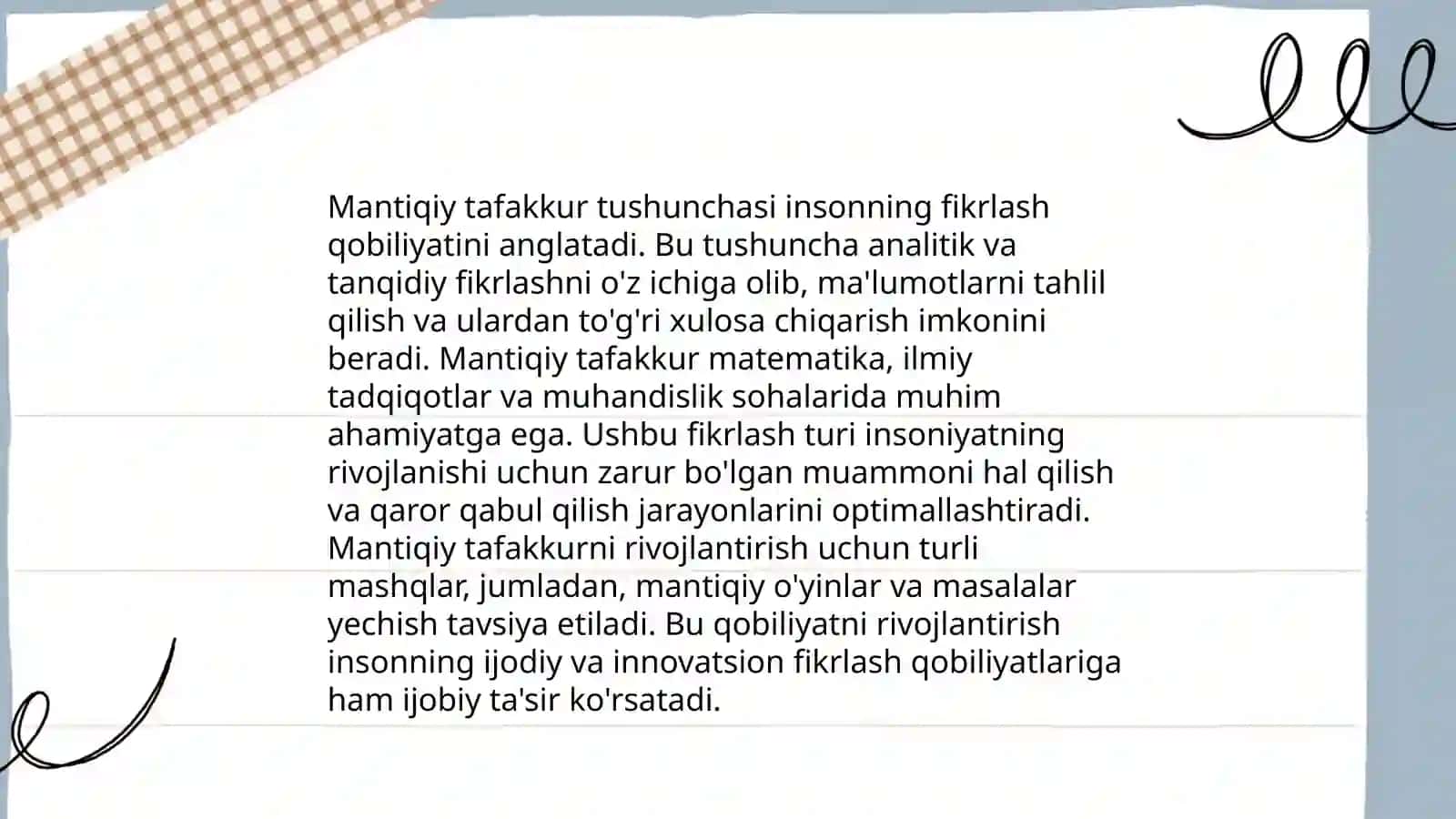Tafakkurning mantiqiy shakllari va qonunlari 4
