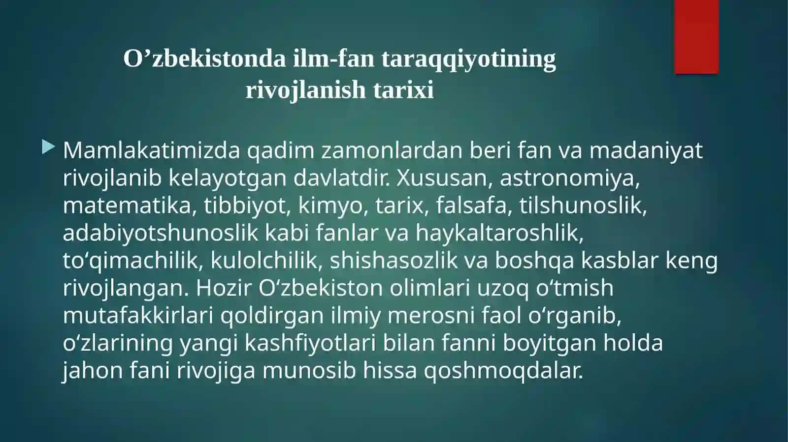 ИЛМИЙ МАКТАБ ВА УНИНГ РИВОЖЛАНИШ ТЕНДЕНЦИЯЛАРИ 4