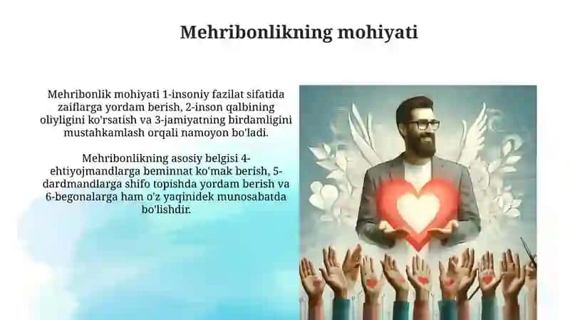 Mehribonlikning mohiyati 4