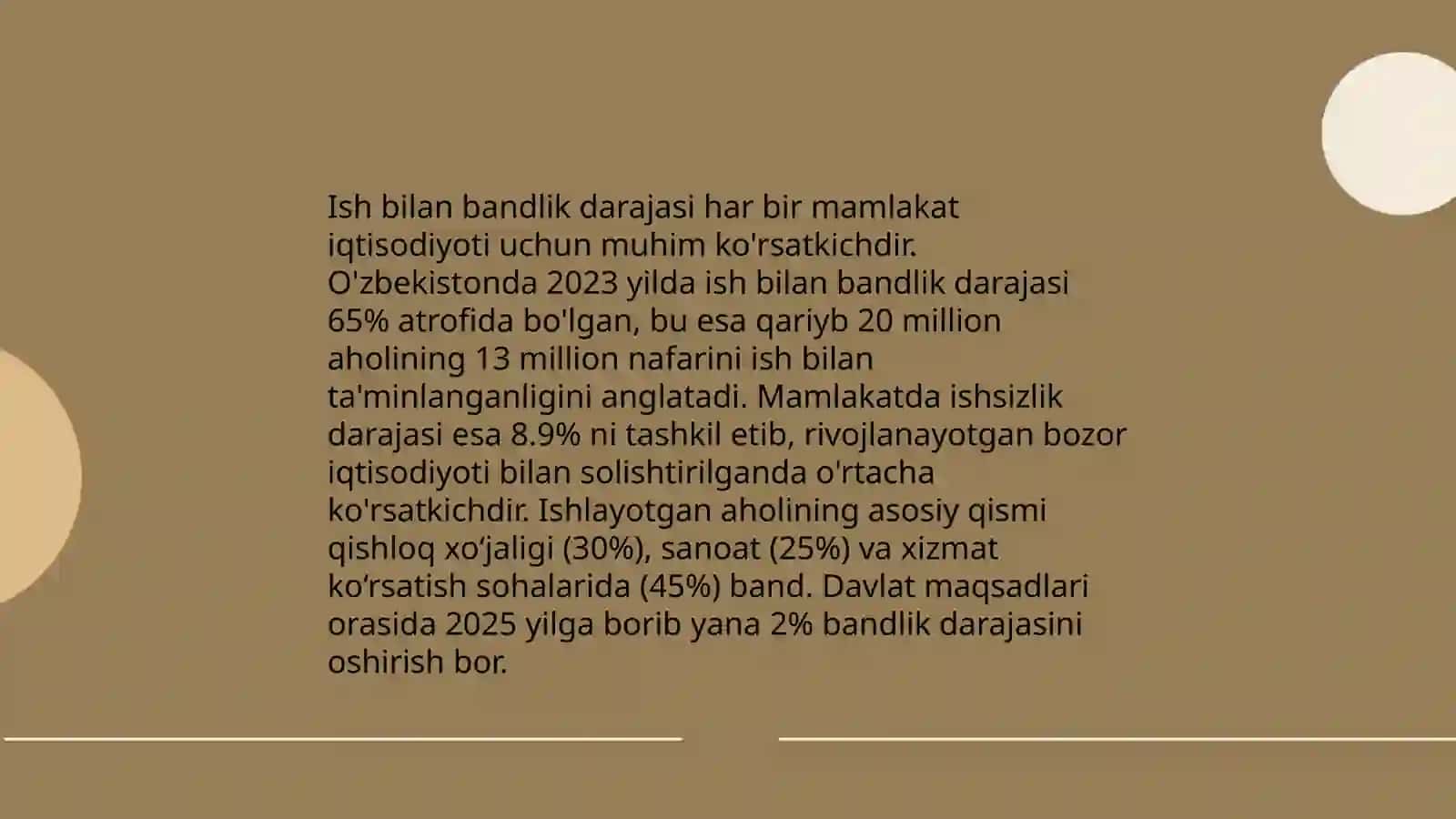 Ishchi kuchi, uning bandligi va ishsizlik 4