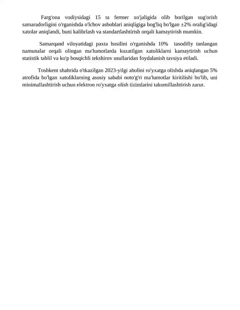 Statistik kuzatish uslubiyati 4
