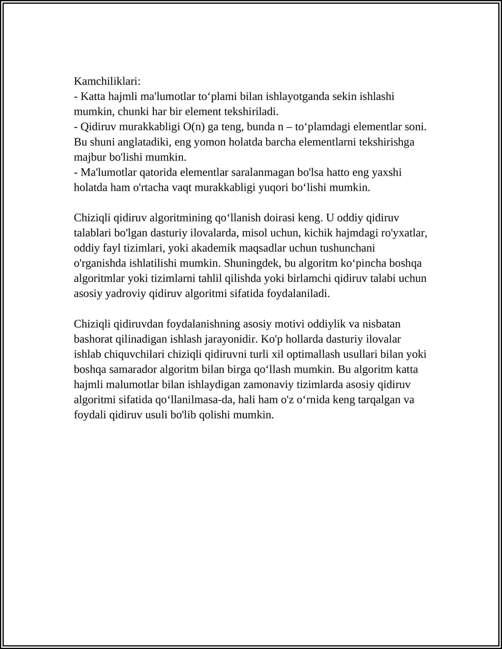 CHIZIQLI VA BINAR QIDIRUV USULLARI 4