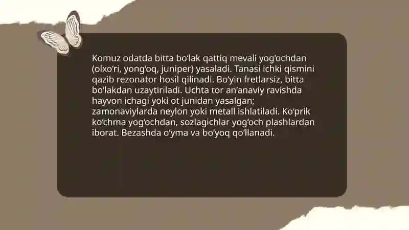 Komuz: tarixi va madaniy ahamiyati 4