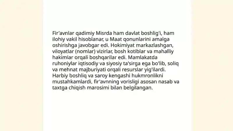 Qadimgi Misr sivilizatsiyasi 4