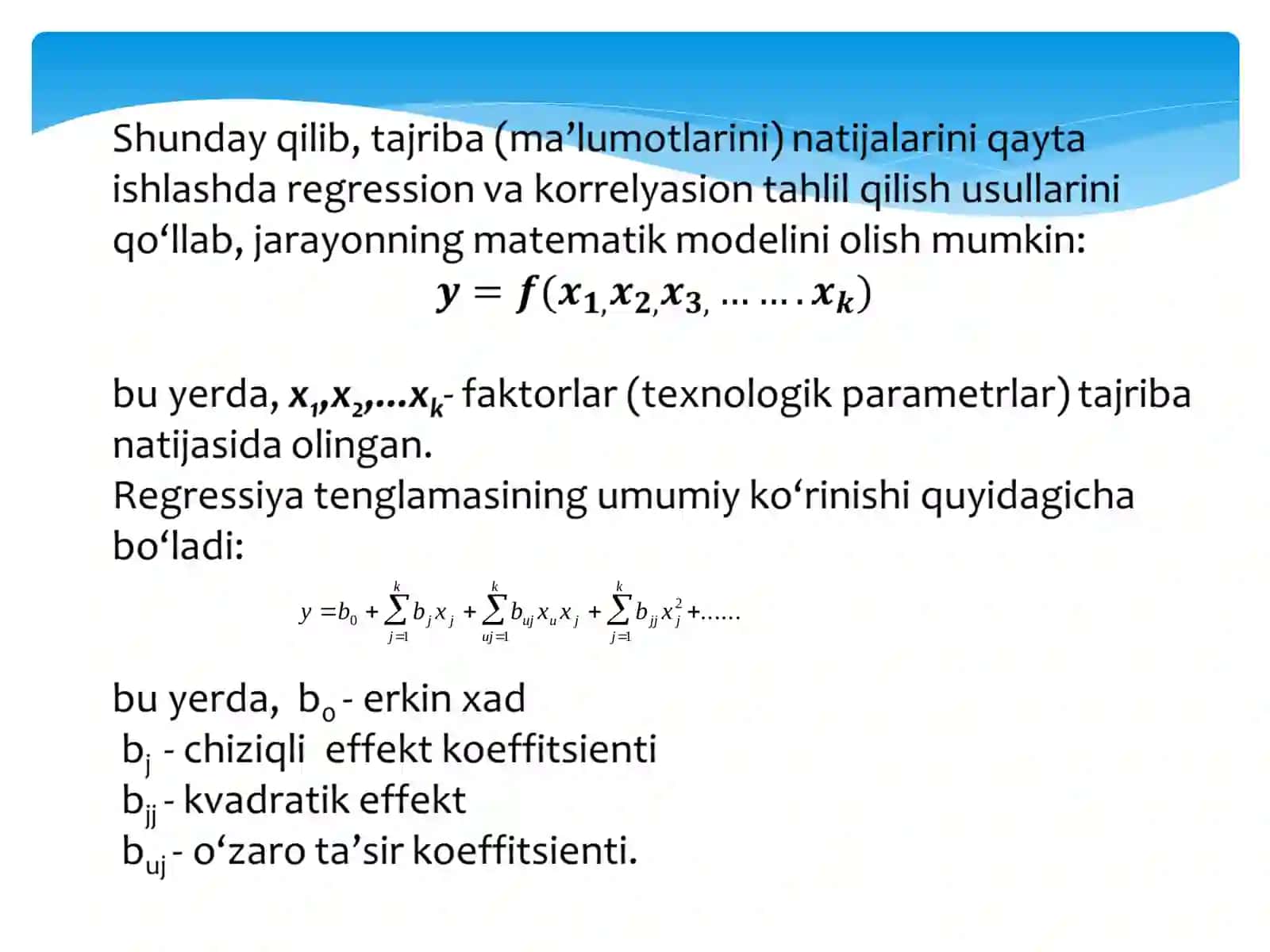 Regressiya 4