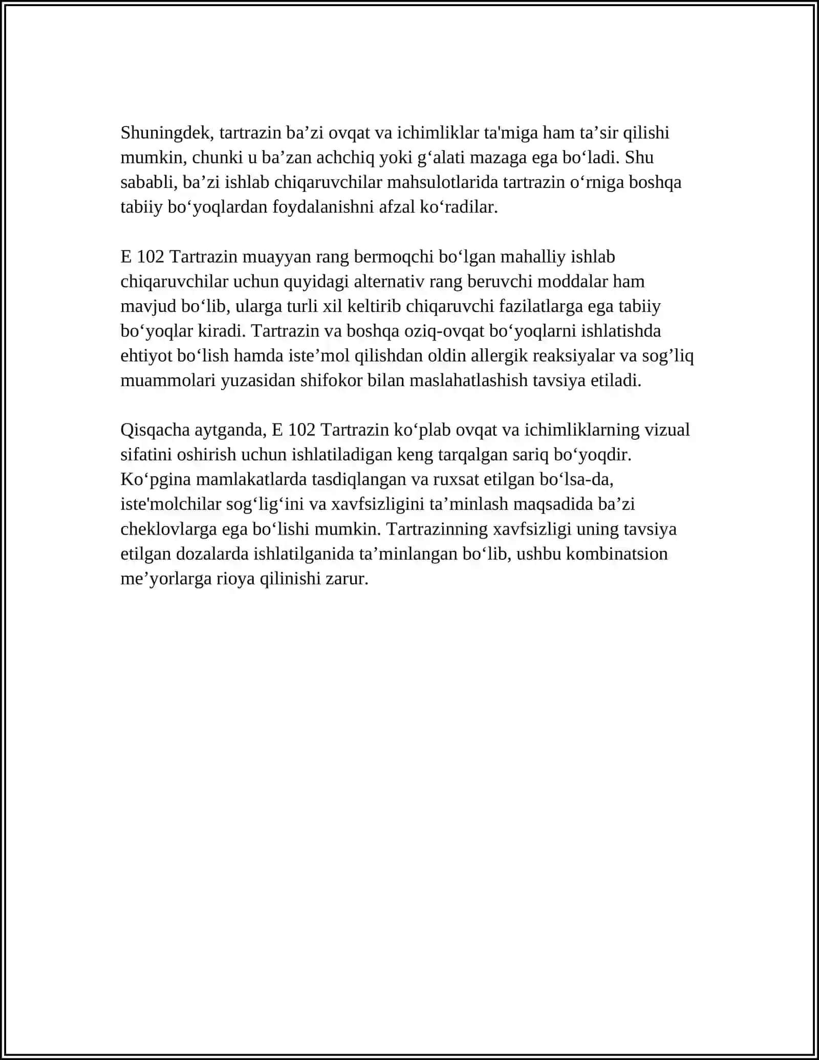 E 102 Tartrazin 4