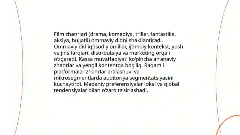 Filmlar va 'ommaviy madaniyat 4