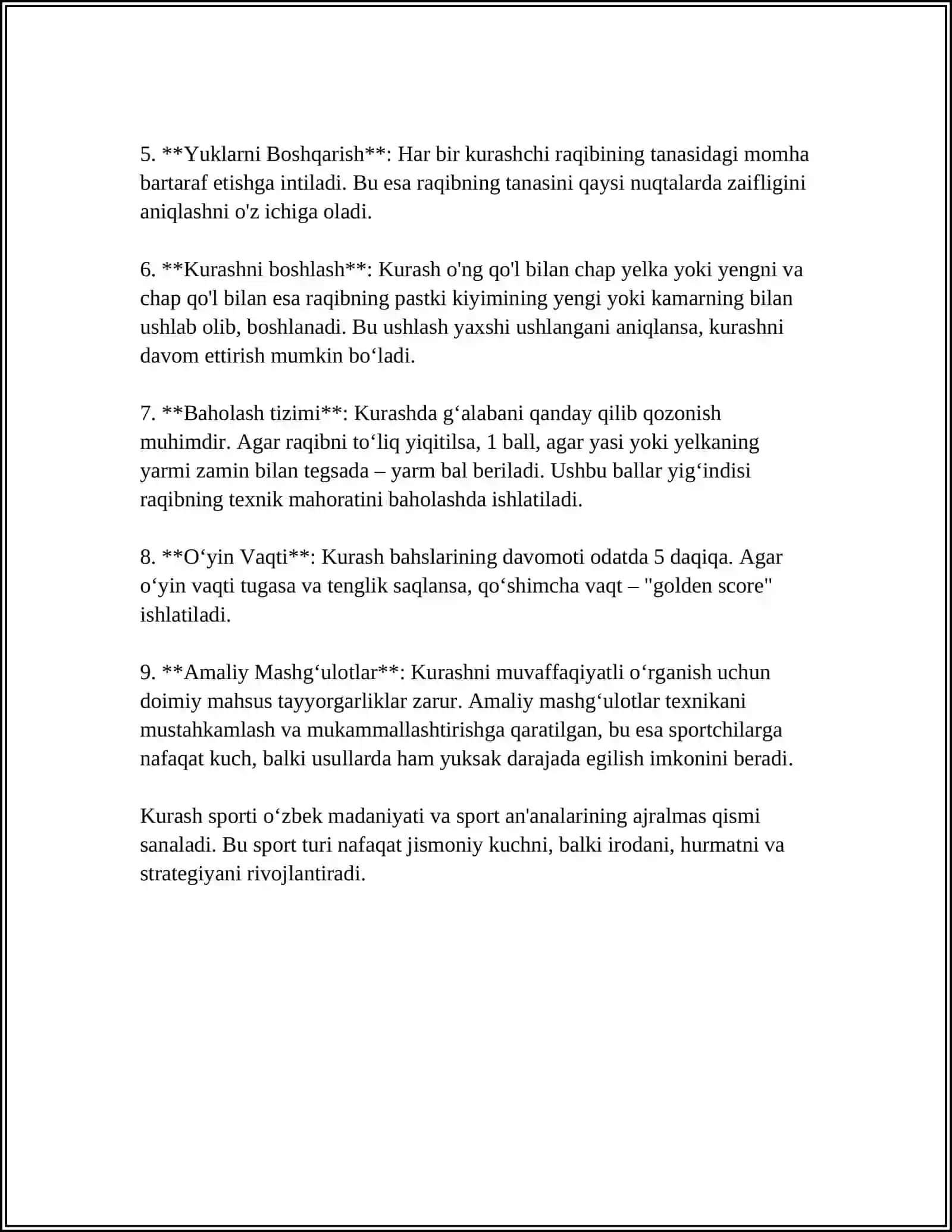 Kurash Texnikasi 4