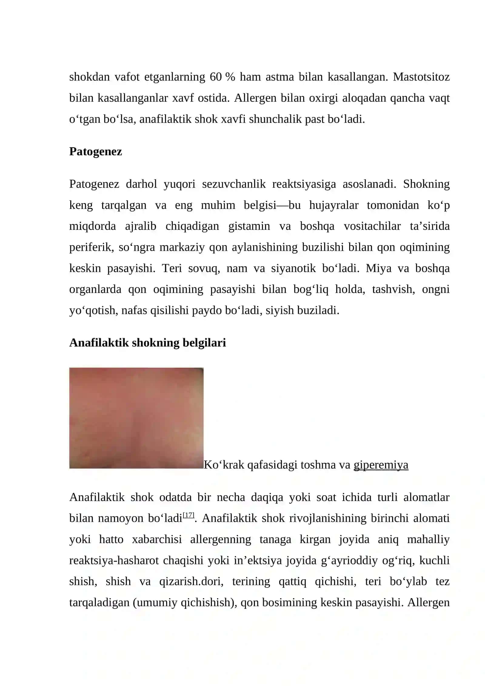 ANAFILAKTIK SHOKDA YORDAM KO`RSATISH 4