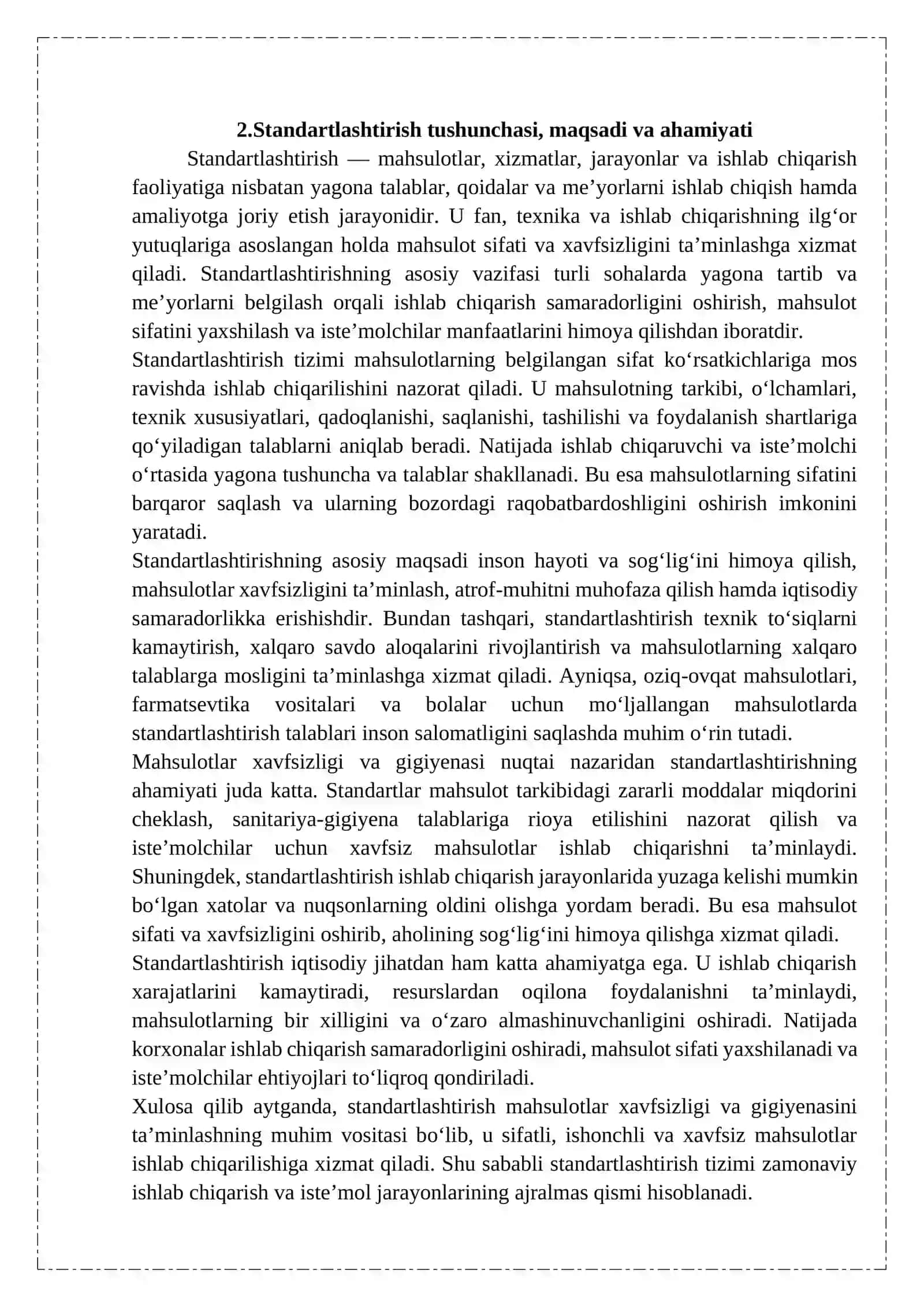 STANDARTLARNING TURLARI VA TOIFALARI 4