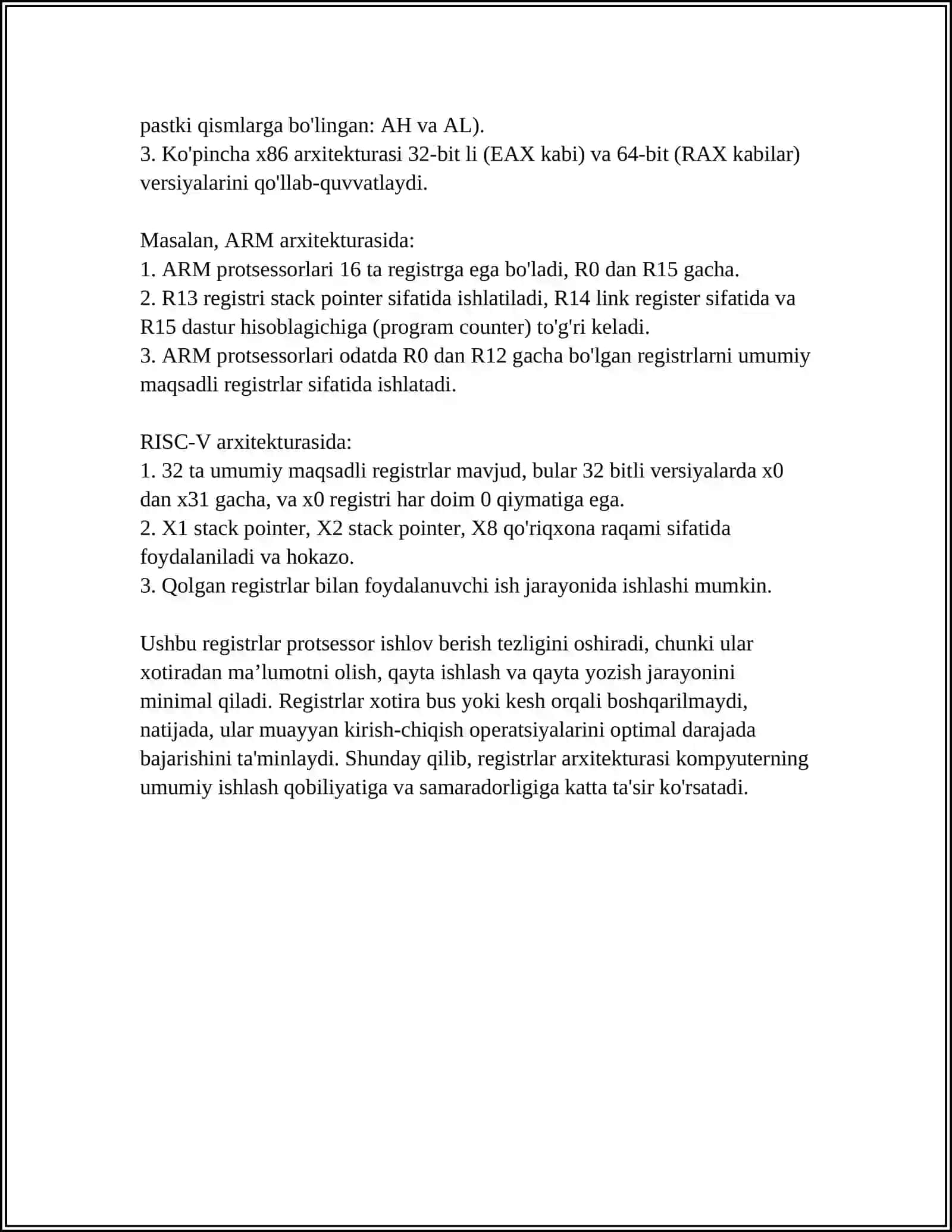 REGISTRLARNI MANTIQIY LOYIHALASH 4