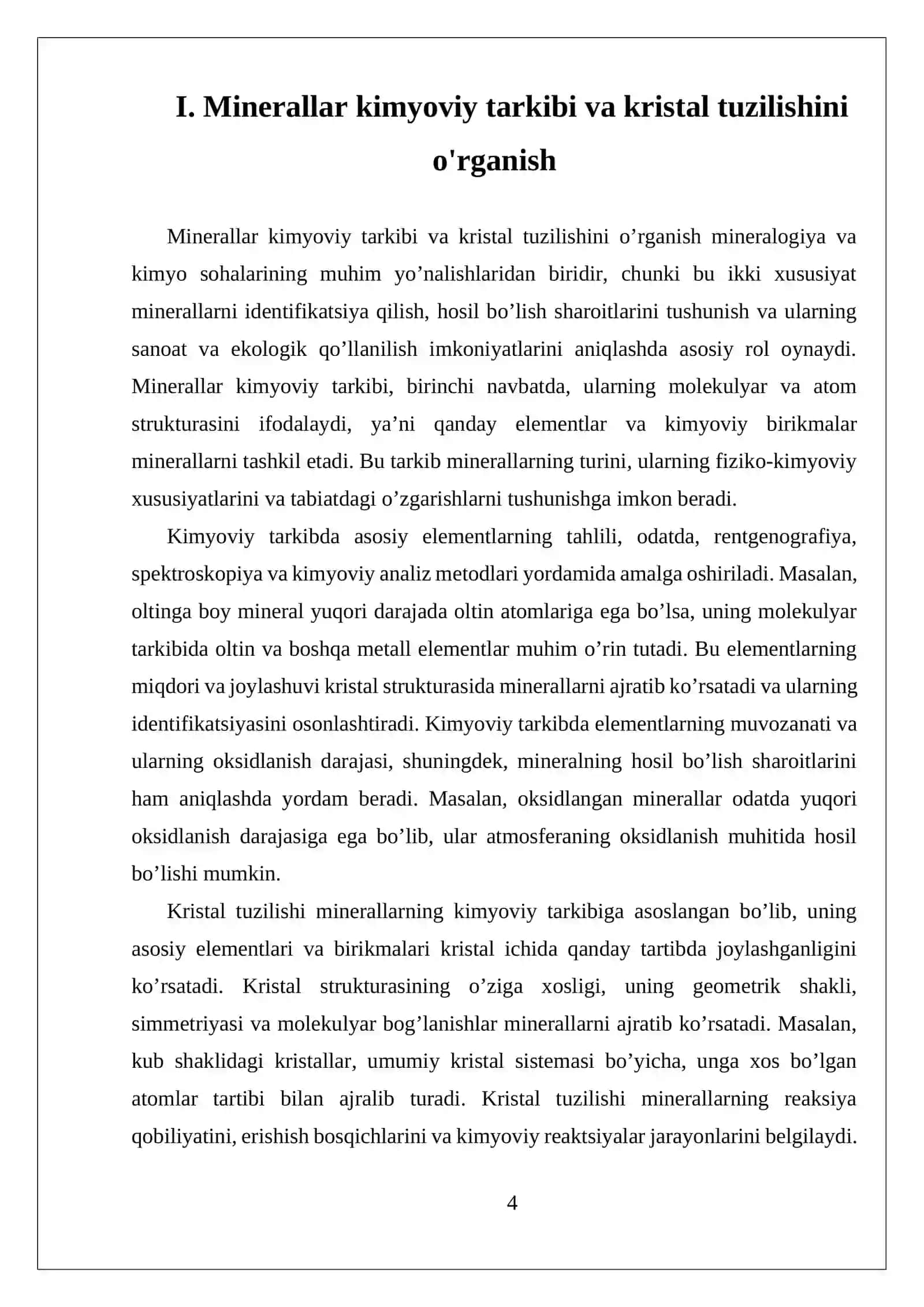 MINERALLARNING KIMYOVIY HARAKTERISTKASI 4