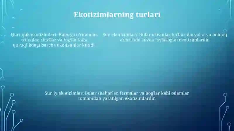 Ekotizim Va Uning Tuzilishi 4