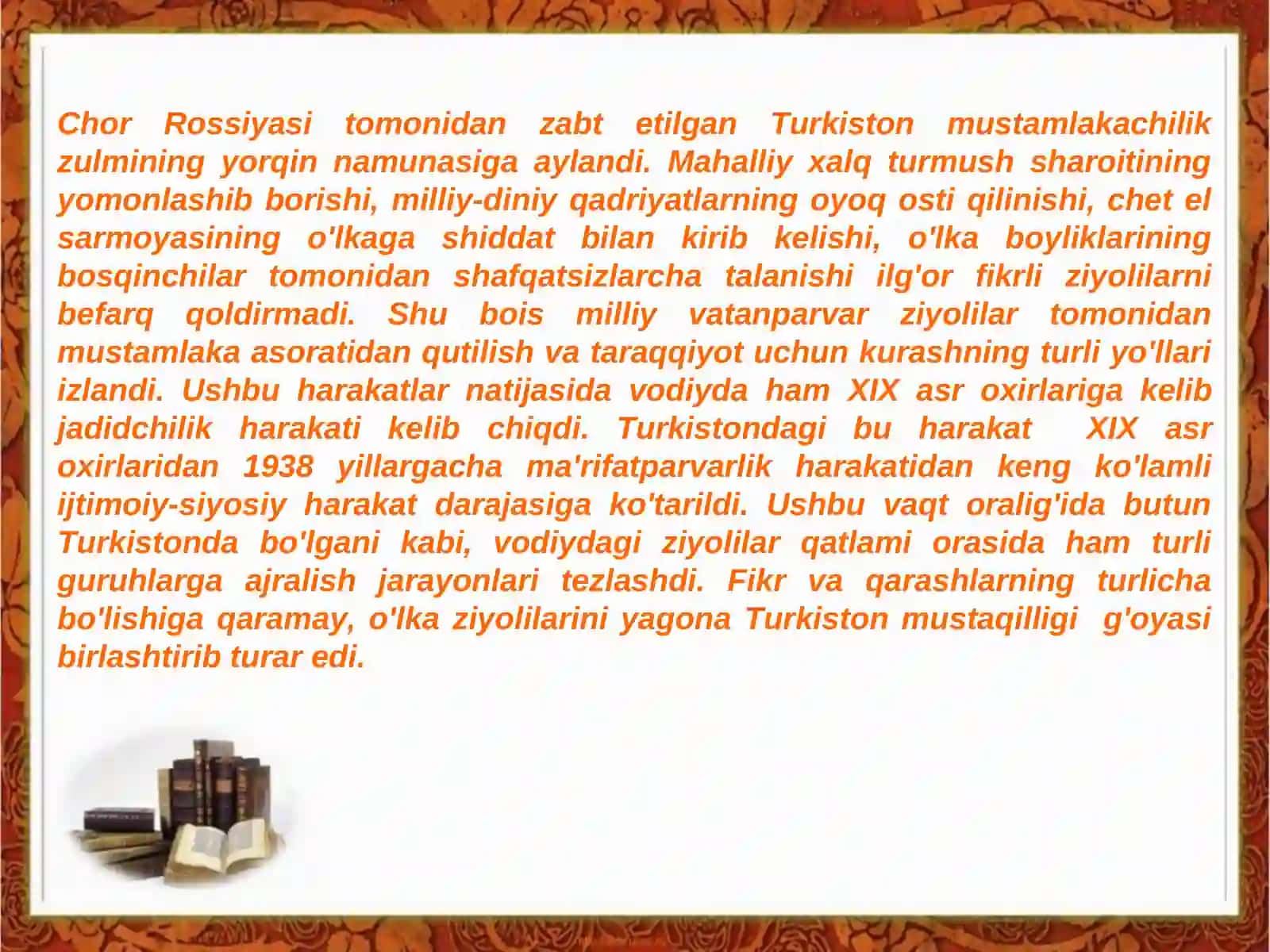 Turkistonda jadidchilik harakati va ularning faoliyati 4