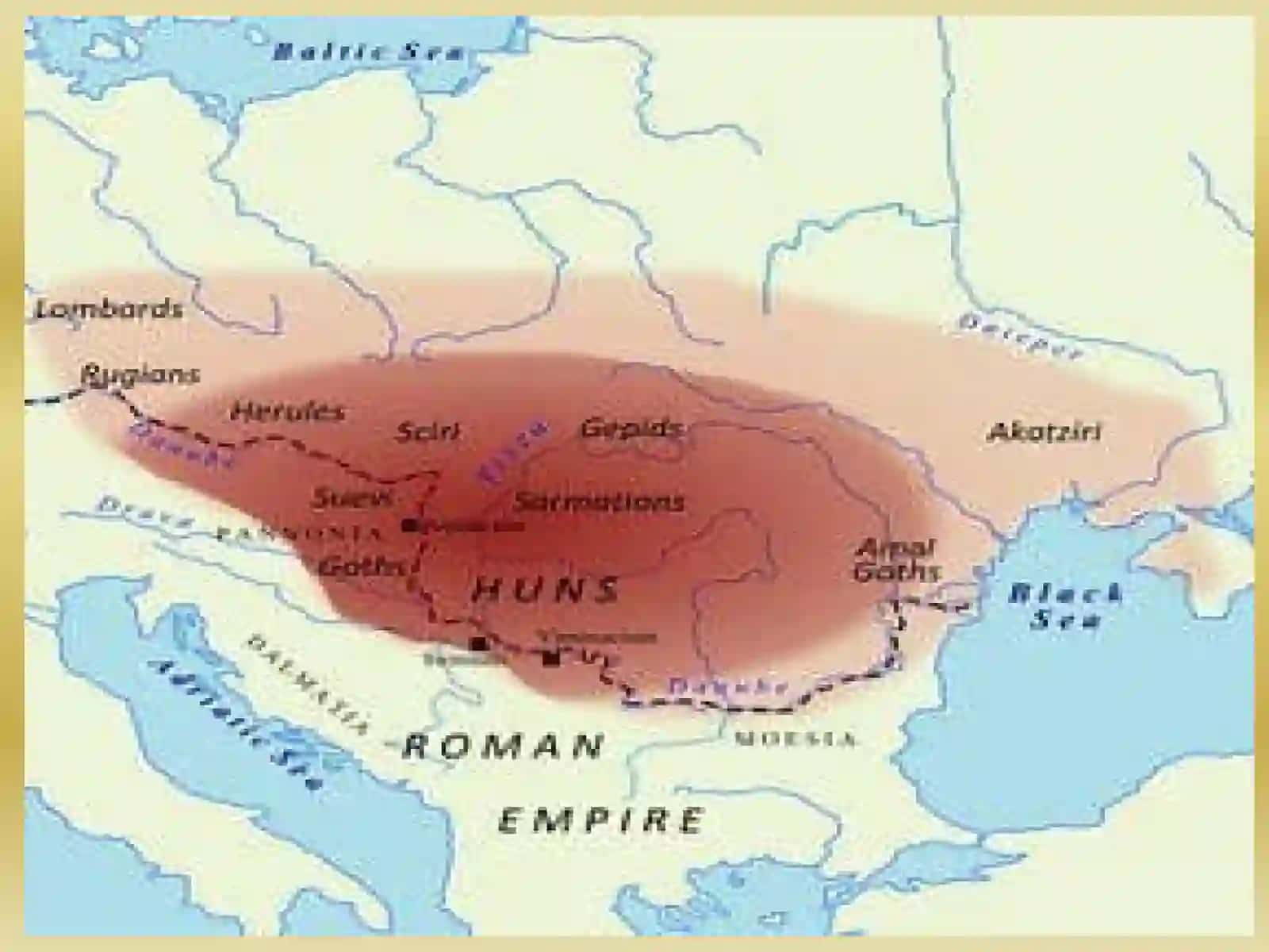 Xunn qabilalarining Yevropa ga istilochilik yurishlari 4