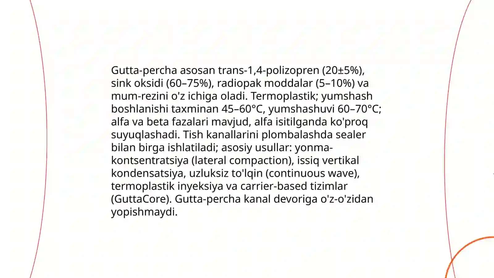 Klinik endodontiyada. Ildiz kanallarini plombalash usullari 4
