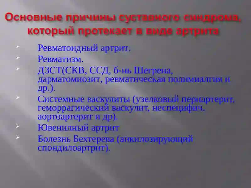 Суставной синдром 4