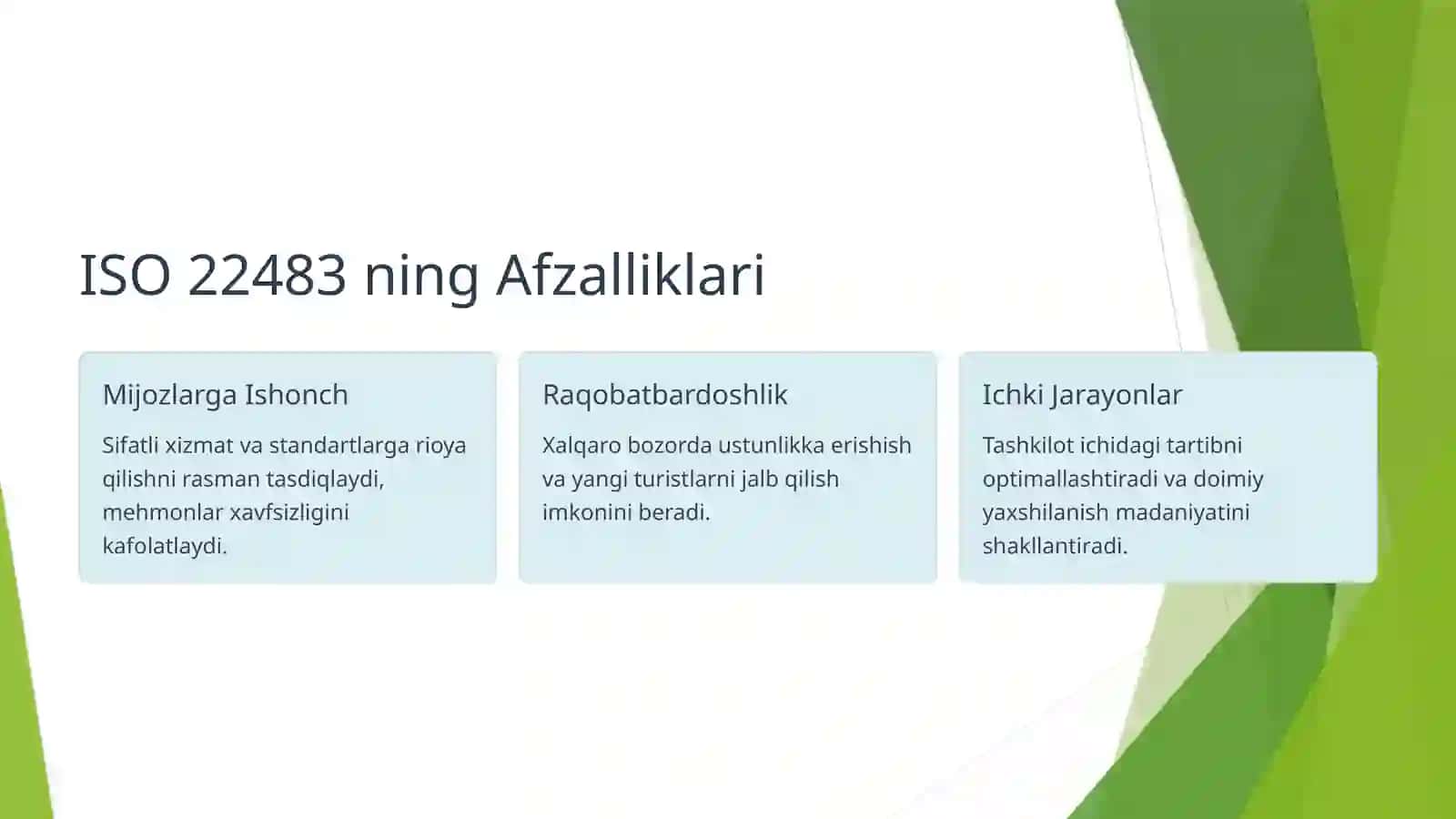 Turizmda Xavfsizlikni Ta'minlash Standartlari 4