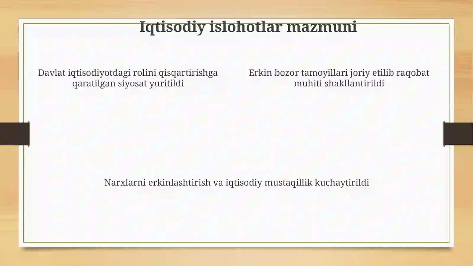 Iqtisodiy islohotlar 4