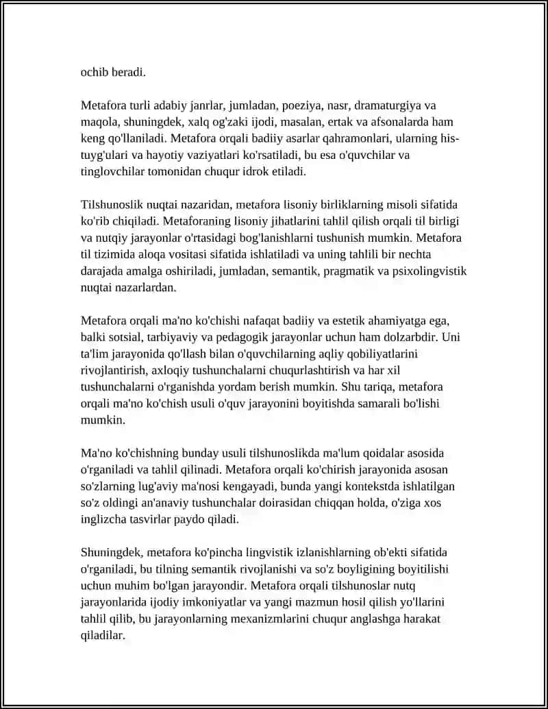 MA'NO KO'CHISHNING ASOSIY TURLARI 4