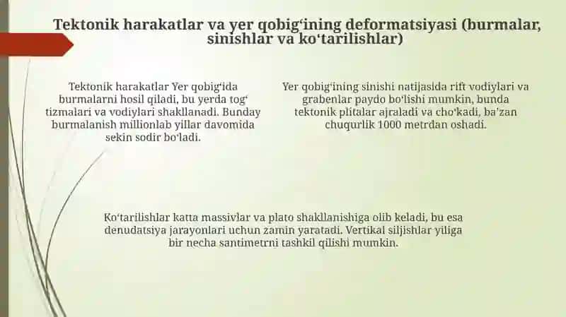 TOG' BURMALANISHLARINI RELEFGA TASIRI 4