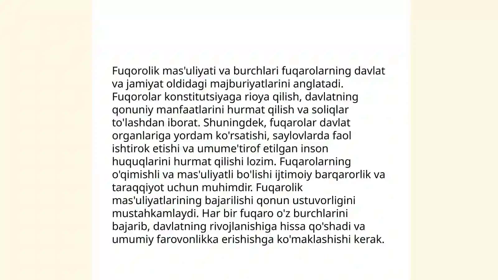 Fuqorolik tarbiyasi 4