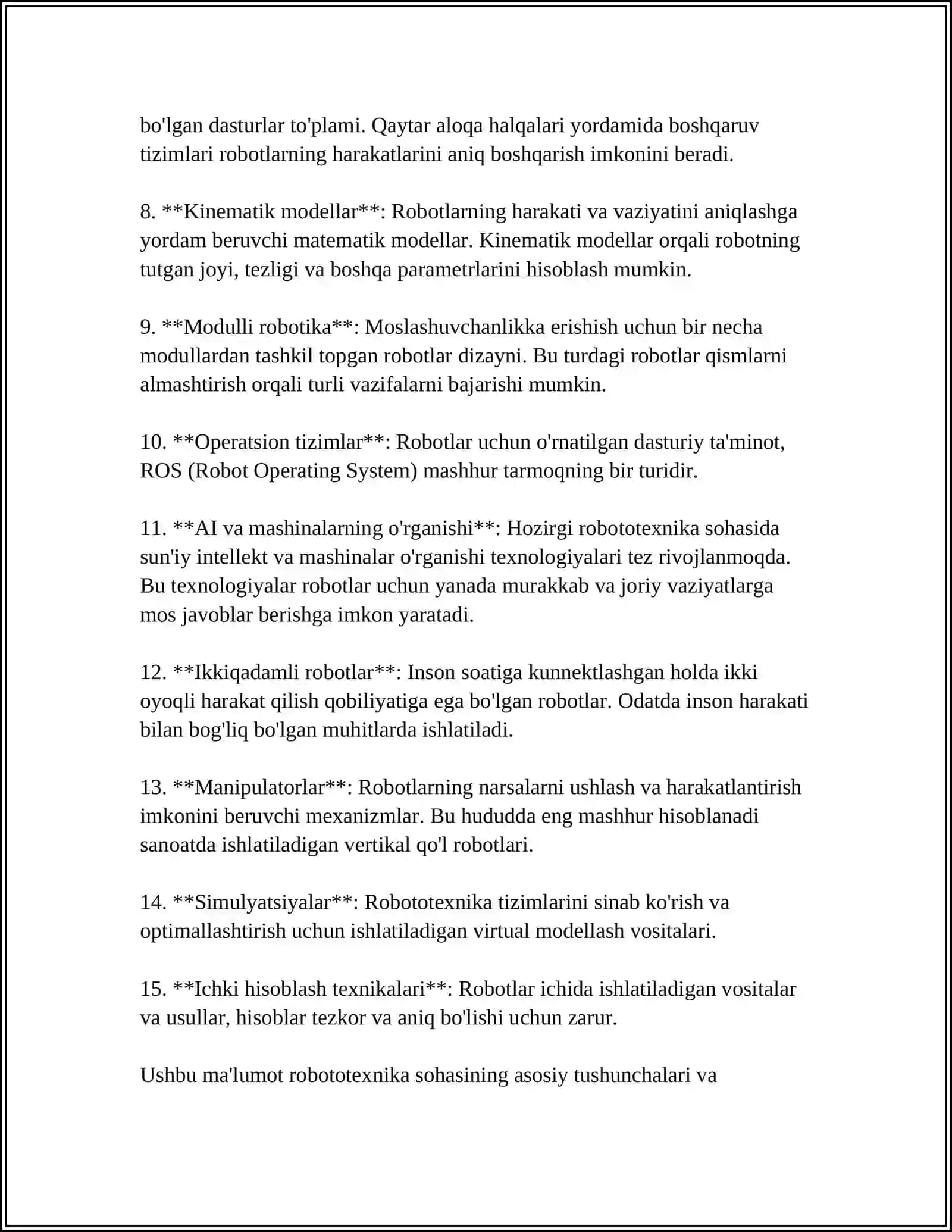 ROBOTATEXNIKA ASOSLARI 4