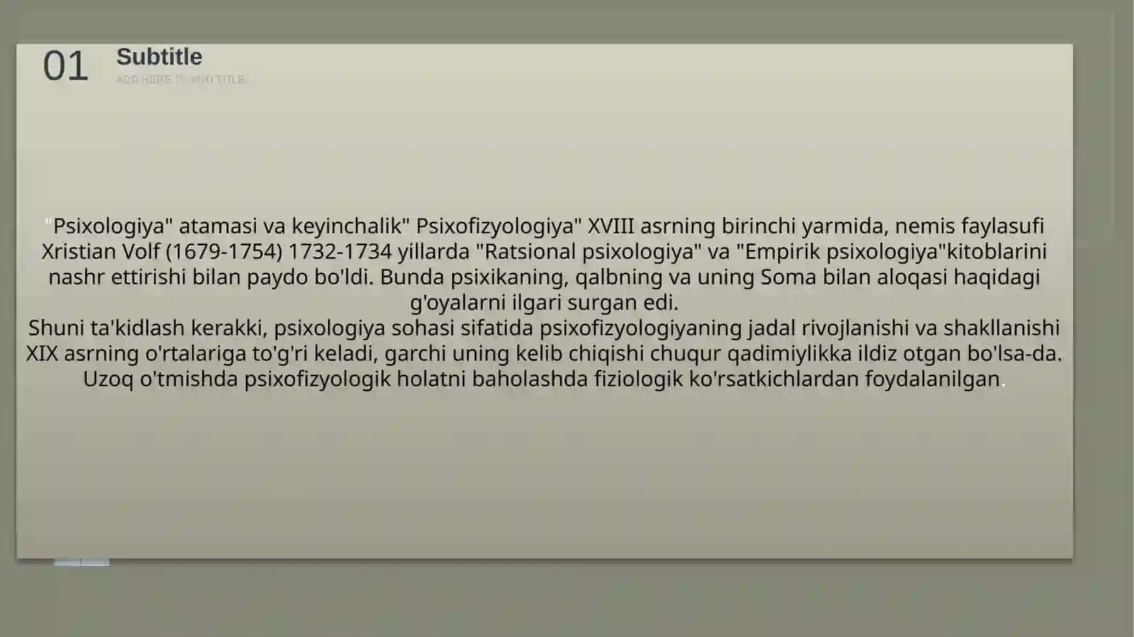 Psixofiziologiyani rivojlantirish 4