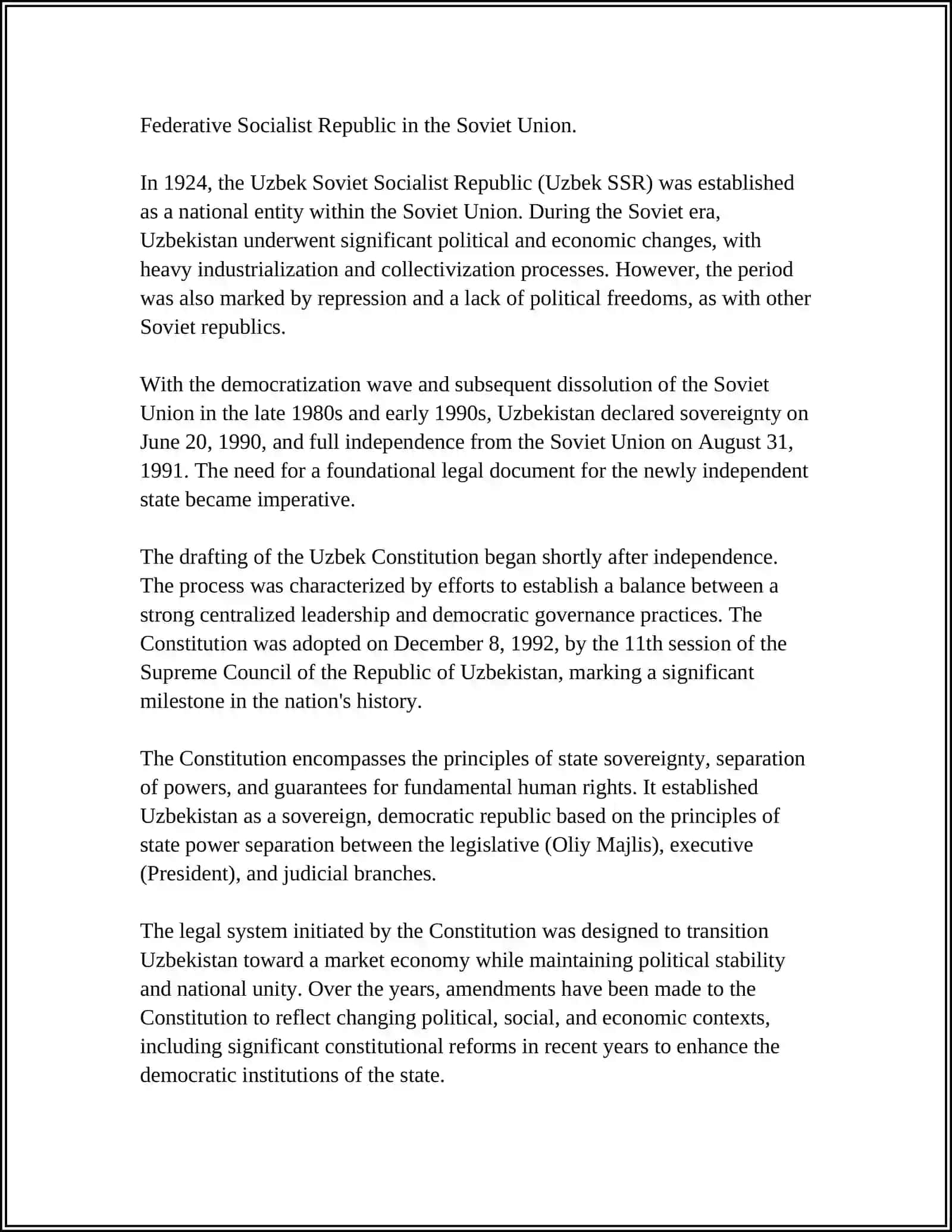 CONSTITUTION OF UZBEKISTAN 4