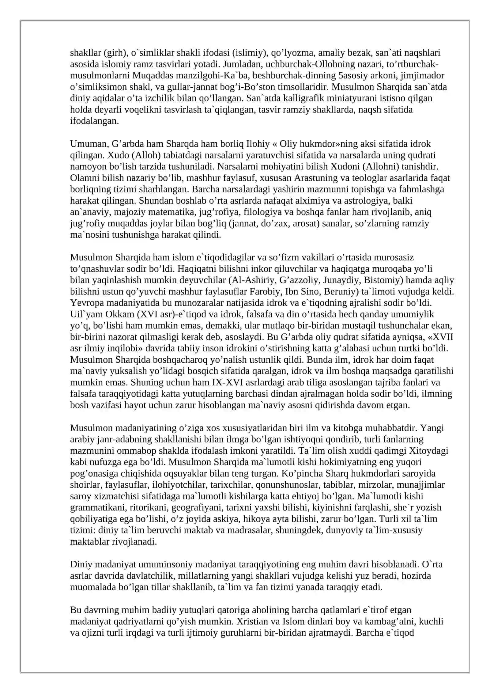 Diniy madaniy an'analarning jamiyat taraqqiyotiga ta'siri 4
