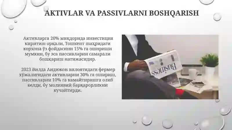 Moliya boshqaruvi va byudjetlashtirish 4