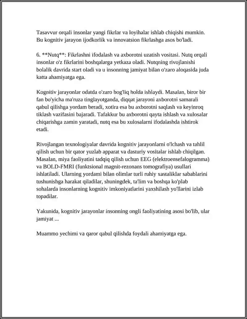 KOGNITIV JARAYONLAR VA IJODDA EMOTSIYANING RO‘LI 4