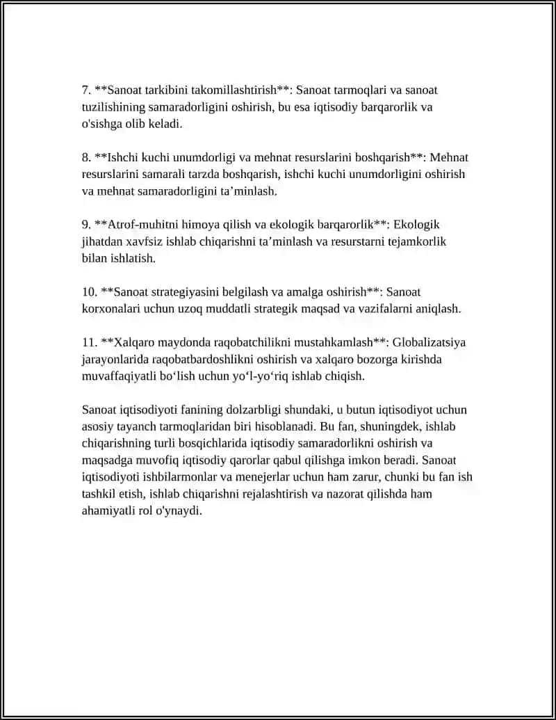 Sanoat iqtisodiyoti 4