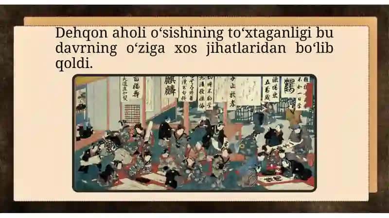 Yaponiyada XVII-XIX asrlardagi davlat tuzumi 4