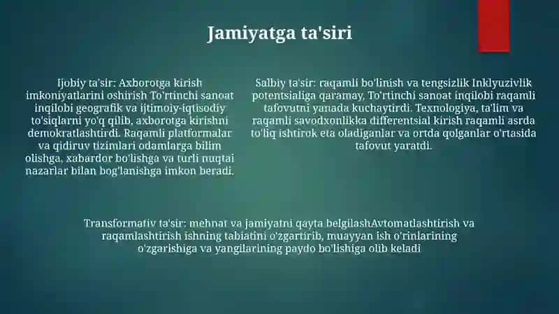 ToʻRtinchi Axbarot Inqilobi 4