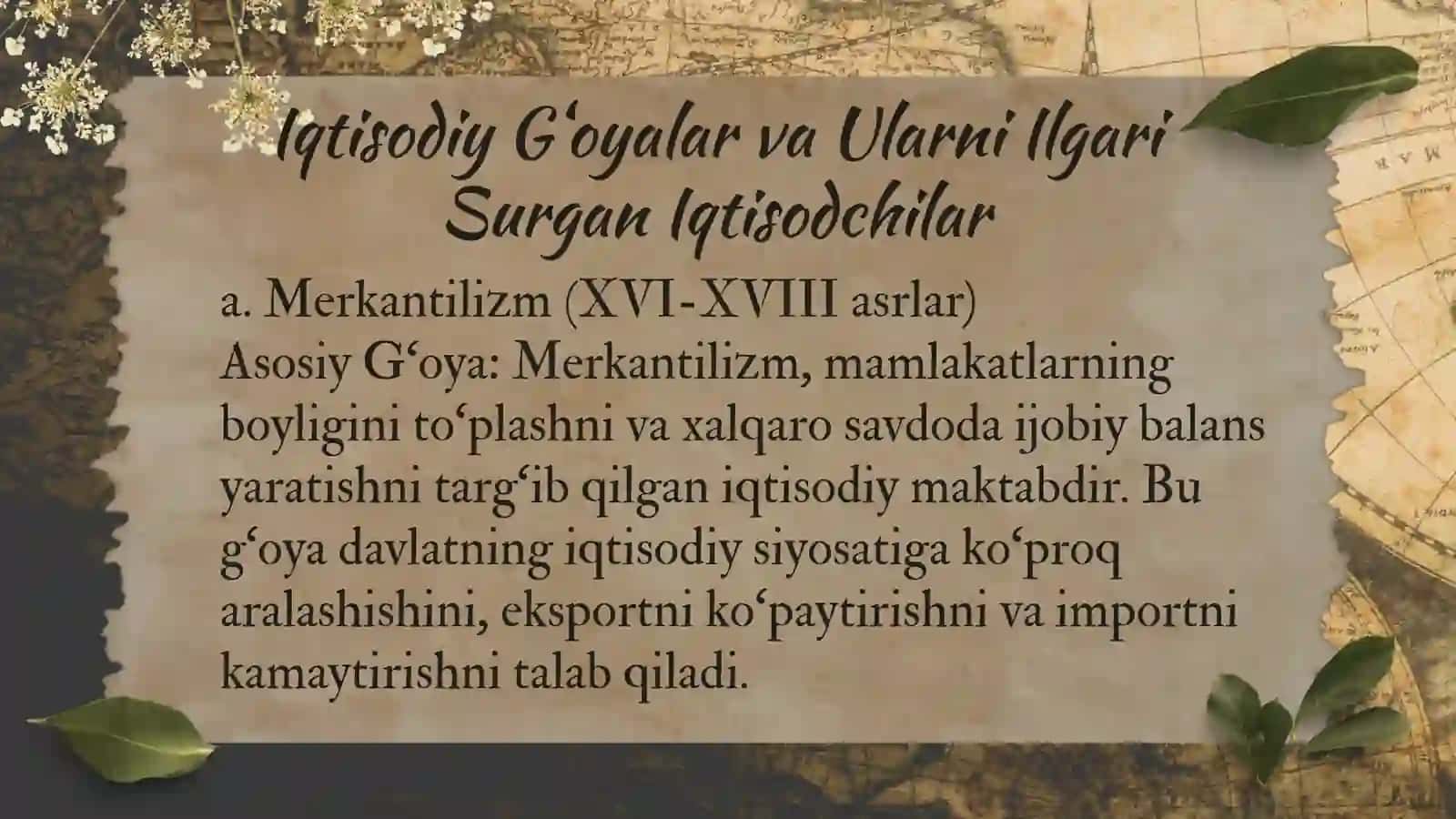 Jahon xo‘jaligi Tushunchasi 4